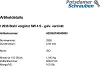 100 Winkelschraubendreher ISO 2936 Stahl vergütet SW...