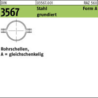50 Rohrschellen Hälften DIN 3567 Stahl A43 NW 32...