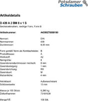 100 Edelstahl V2A Feingewinde Sechskantmuttern niedrig...