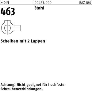 100 Scheiben DIN 463 Stahl 17