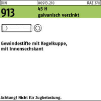 500 Inbus Gewindestifte DIN 913 45H verzinkt M8x10