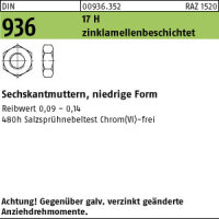 100 Sechskantmuttern DIN 936 17H M16...
