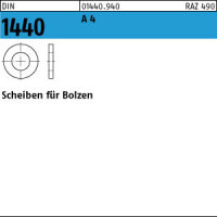50 Edelstahl Scheiben für Bolzen DIN 1440 A4 10