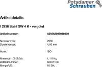 10 Winkelschraubendreher ISO 2936 Stahl SW 4...