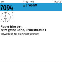 100 Edelstahl Scheiben ISO 7094 A4 5