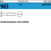 100 Schlitz Senkschrauben DIN 963 1.4305 M1,4x4 Edelstahl