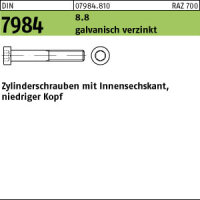 500 Innensechskant Zylinderkopfschrauben niedrig DIN 7984...