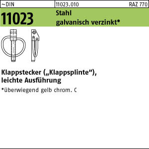 50 Klappstecker DIN 11023 Klappstecker 4,5x42