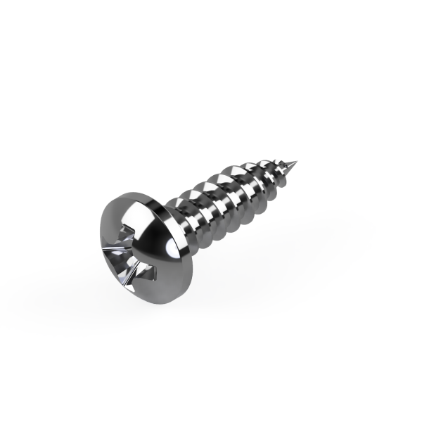 100 Edelstahl V2A Linsenkopf Blechschrauben ISO 7049 A2 4,8x32 -C-H
