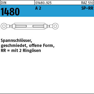 1 Spannschlossmuttern DIN 1480 A2 SP RR M6 V2A Edelstahl