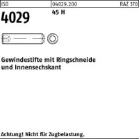 50 Inbus Gewindestifte ISO 4029 45H Stahl M20x50