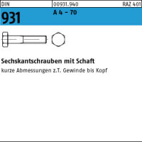 1 Edelstahl V4A Sechskantschrauben DIN 931 A4 - 70 M12x240