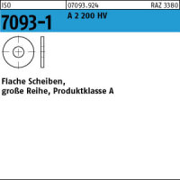 1000 Edelstahl V2A Unterlegscheiben ISO 7093 -1 A2 200HV M3