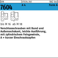 10 Verschlussschrauben DIN 7604 A4 A M12x1,5 V4A Edelstahl
