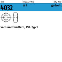 500 Edelstahl A1 Sechskantmuttern ISO 4032 1.4305 M2,5