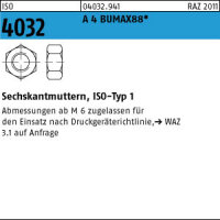 10 Edelstahl V4A Sechskantmuttern ISO 4032 A4 BUMAX88 M36