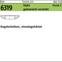 10 Kugelscheiben DIN 6319 St. einsatzgehärtet C 25...