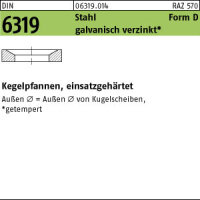 1 Kegelpfannen DIN 6319 St. einsatzgehärtet D 35...