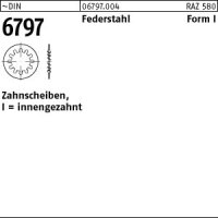 100 Zahnscheiben DIN 6797 Federstahl Form I 28...