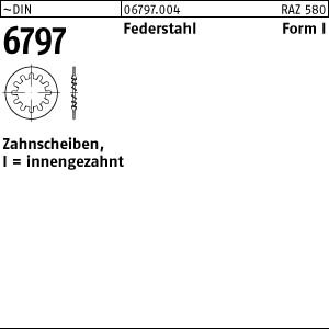 250 Zahnscheiben DIN 6797 Federstahl Form I 10,5 Ã˜ M10