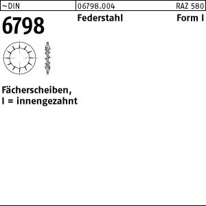 500 Fächerscheiben DIN 6798 Federstahl Form I 17 Ã˜ M16