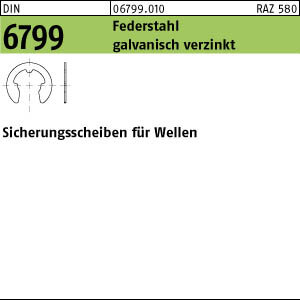 250 Sicherungsscheiben DIN 6799 verzinkt 10