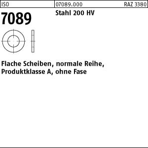 50 Unterlegscheiben ISO 7089 Stahl M36 (37x66x5 )