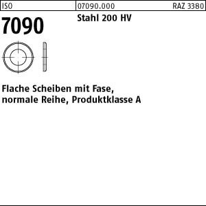 200 Unterlegscheiben ISO 7090 Stahl M22 (23x39x3 )