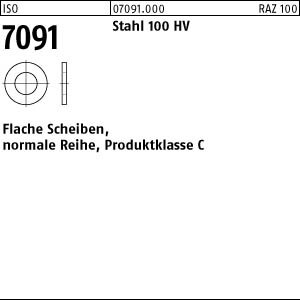 1 Scheiben ISO 7091 Stahl 80