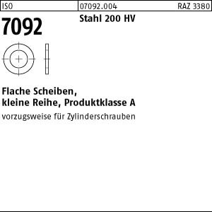 1000 Scheiben ISO 7092 St. 10 (10,5x18x1,6) 200 HV Stahl