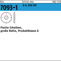 10 Edelstahl V4A Unterlegscheiben ISO 7093 -1 A4 200HV M24