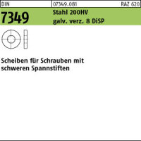 500 Scheiben DIN 7349 Stahl 200 HV 10,5 8 DiSP