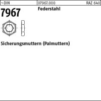 1000 Sicherungsmuttern DIN 7967 Federstahl M8