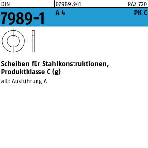50 Edelstahl V4A Scheiben DIN 7989 -1 A4 18 Pk C ÃœH 17,5x30x8