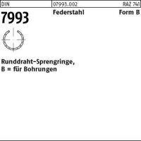 500 Runddraht Sprengringe DIN 7993 FSt.-Draht B 7 Federstahl