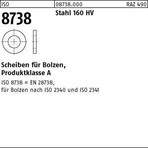 1 Scheiben ISO 8738 Stahl 90