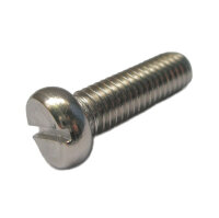 50 Edelstahl V2A Schlitz Zylinderschrauben DIN 84 A2 M10x30