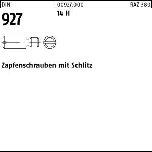 100 Zapfenschrauben DIN 927 14H M5x10 Stahl