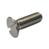 200 Edelstahl V4A Schlitz Senkschrauben DIN 963 A4 M6x16