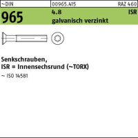 1000 Torx Senkschrauben DIN 965 TX 4.8 verzinkt M5x20