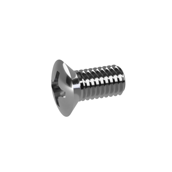1000 Edelstahl V4A Linsensenkschrauben DIN 966 A4 -H M2,5x6