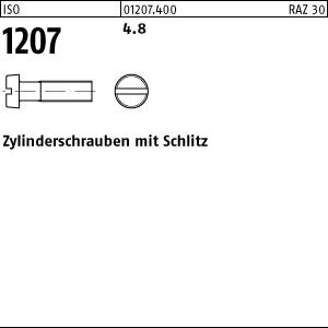 500 Schlitz Zylinderschrauben ISO 1207 4.8 Stahl M4x70