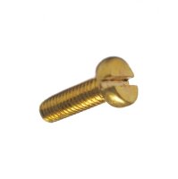 100 Schlitz Zylinderschrauben ISO 1207 Messing M1x4