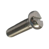 200 Edelstahl V4A Schlitz Zylinderschrauben ISO 1207 A4 M3x8