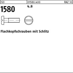 1000 Flachkopfschrauben ISO 1580 4.8 M4x35 Stahl