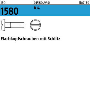50 Flachkopfschrauben ISO 1580 A4 M6x35 V4A Edelstahl