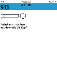 200 Edelstahl V2A Sechskantschrauben DIN 933 A2 - 70 M8x14
