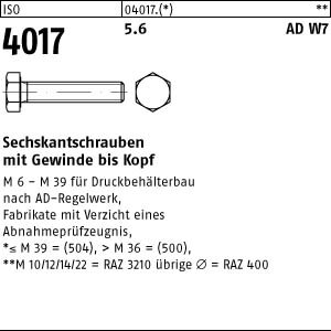 50 Sechskantschrauben ISO 4017 5.6 M12x90