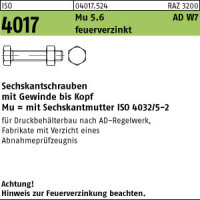 25 Sechskantschrauben ISO 4017 5.6 Mu Kl. 5 M24x50...