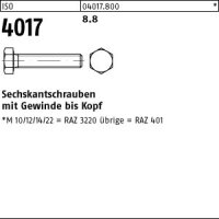 100 Sechskantschrauben ISO 4017 8.8 schwarz M8x110
